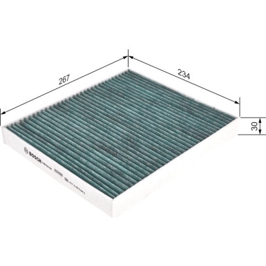 BOSCH 0 986 628 525 Innenraumfilter BOSCH 0 986 628 525 Innenraumfilter