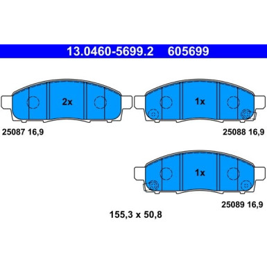 Bremsensatz, Scheibenbremse