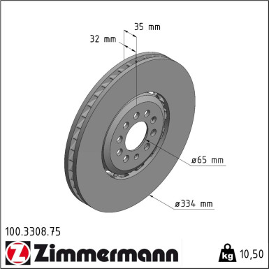 100.3308.75 Bremsscheibe FORMULA Z