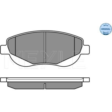 025 249 4619/W Bremsbelagsatz, Scheibenbremse MEYLE-ORIGINAL: True to OE.