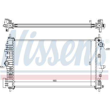 Nissens | Kühler, Motorkühlung | 630712