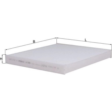 LA 586 Filter, Innenraumluft