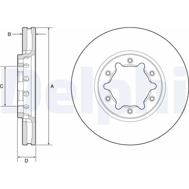 Delphi | Bremsscheibe | BG9179