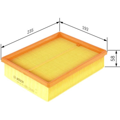 BOSCH F 026 400 212 Luftfilter