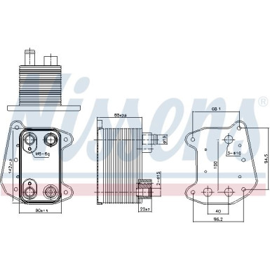 90832 Ölkühler, Motoröl 90832 Ölkühler, Motoröl
