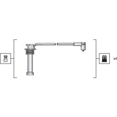 Magneti Marelli | Zündleitungssatz | 941318111142