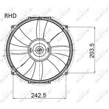 47045 Lüfter, Motorkühlung 47045 Lüfter, Motorkühlung