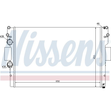 Nissens | Kühler, Motorkühlung | 61987