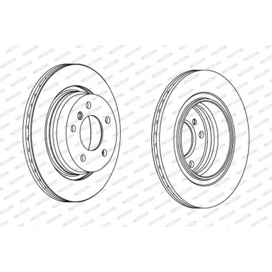 Ferodo | Bremsscheibe | DDF1073C Ferodo | Bremsscheibe | DDF1073C