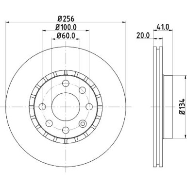 Hella | Bremsscheibe | 8DD 355 127-071