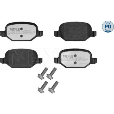 025 235 1716/PD Bremsbelagsatz, Scheibenbremse MEYLE-PD: Advanced performance and design.