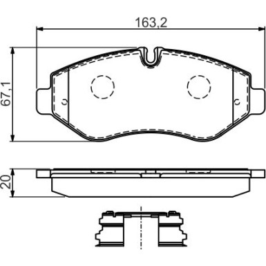 0 986 494 582 Bremsbelagsatz, Scheibenbremse