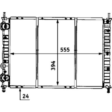 Mahle | Kühler, Motorkühlung | CR 525 000S