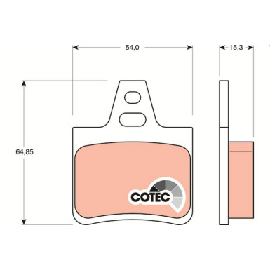 TRW Bremsbelagsatz, Scheibenbremse COTEC GDB1247