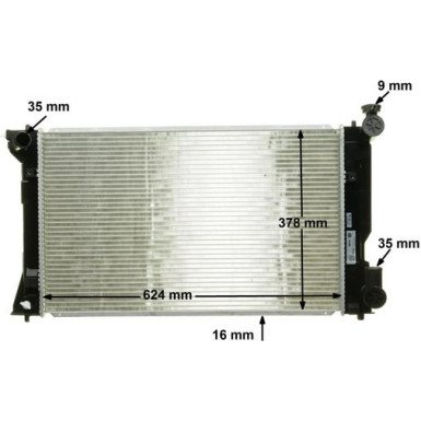 CR 1529 000S Kühler, Motorkühlung BEHR
