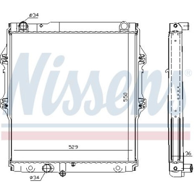 Nissens | Kühler, Motorkühlung | 64698