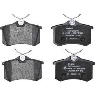 Delphi Bremsbelagsatz, Scheibenbremse LP2255 Delphi Bremsbelagsatz, Scheibenbremse LP2255