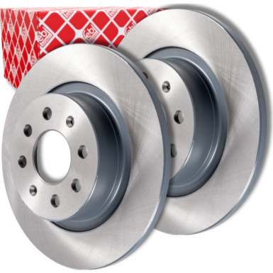 FEBI BILSTEIN 43837 Bremsscheibe Hinterachse, 263,9x10mm, 6x100, voll, beschichtet FEBI BILSTEIN 43837 Bremsscheibe Hinterachse, 263,9x10mm, 6x100, voll, beschichtet