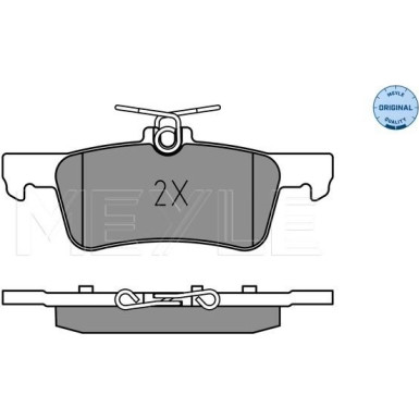 Meyle Bremsbelagsatz, Scheibenbremse MEYLE-ORIGINAL: True to OE 025 259 6816