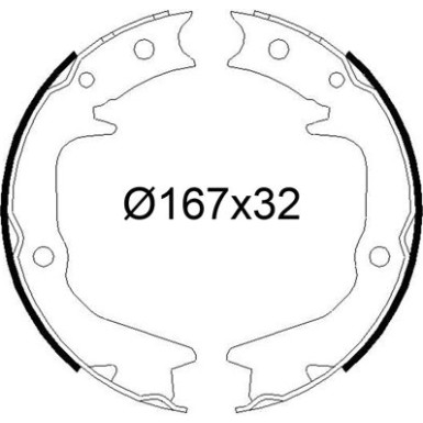 564248 Bremsbackensatz