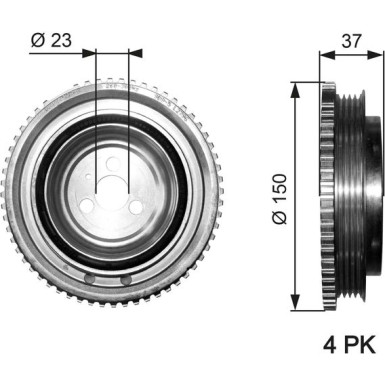 TVD1053 Riemenscheibe, Kurbelwelle DriveAlign™
