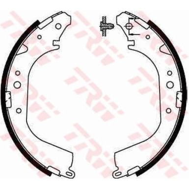 TRW | Bremsbackensatz | GS8502