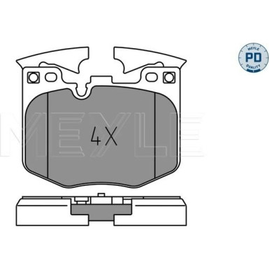 Meyle Bremsbelagsatz, Scheibenbremse MEYLE-PD: Advanced performance and design 025 224 2520/PD