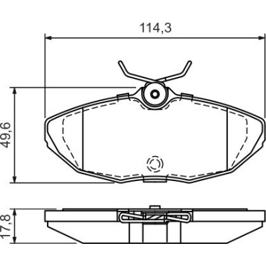 0 986 424 702 Bremsbelagsatz, Scheibenbremse
