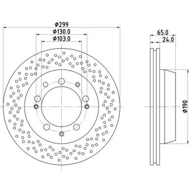 Hella | Bremsscheibe | 8DD 355 104-751