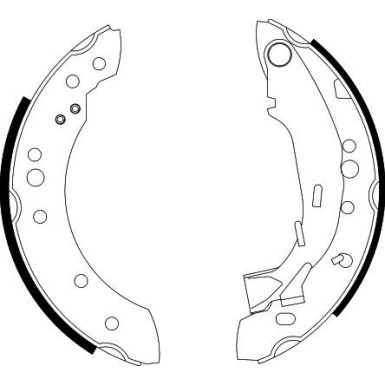 8DB 355 002-601 Bremsbackensatz