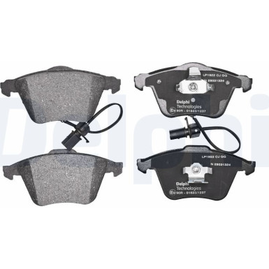 Delphi | Bremsbelagsatz, Scheibenbremse | LP1922