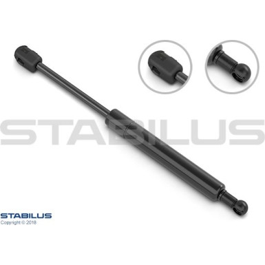 2 x STABILUS Gasfeder, Koffer-/Laderaum | 024263 2 x STABILUS Gasfeder, Koffer-/Laderaum | 024263