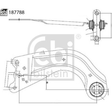 FEBI BILSTEIN 187788 Querlenker, Lenker, Radaufhängung