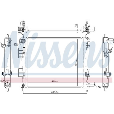 Nissens | Kühler, Motorkühlung | 675024