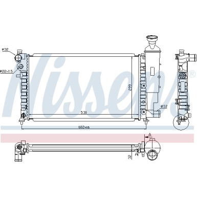 Nissens | Kühler, Motorkühlung | 61347
