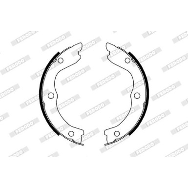 Ferodo | Bremsbackensatz, Feststellbremse | FSB4004 Ferodo | Bremsbackensatz, Feststellbremse | FSB4004