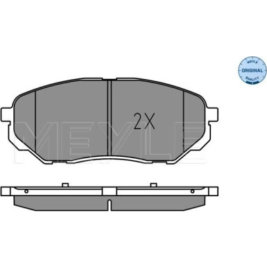 Meyle Bremsbelagsatz, Scheibenbremse MEYLE-ORIGINAL: True to OE 025 223 8017