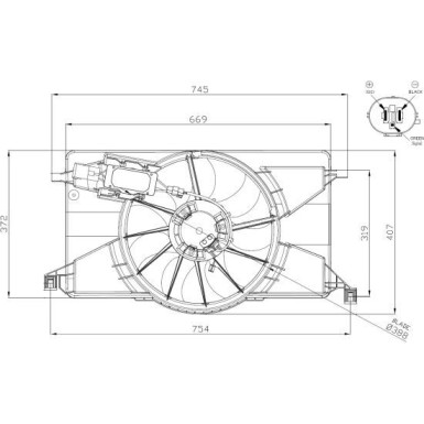 47959 Lüfter, Motorkühlung