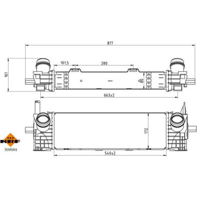 309084 Ladeluftkühler 309084 Ladeluftkühler