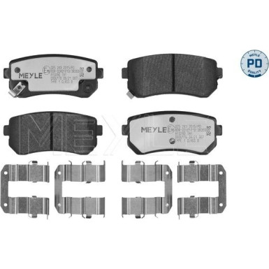 Meyle Bremsbelagsatz, Scheibenbremse MEYLE-PD: Advanced performance and design 025 243 2015/PD