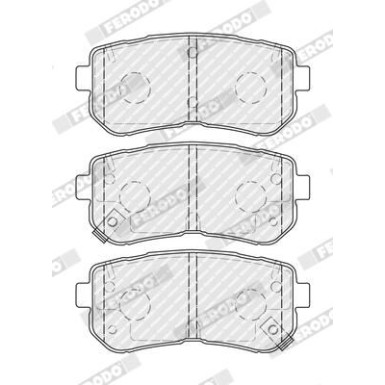 Ferodo | Bremsbelagsatz, Scheibenbremse | FDB4771