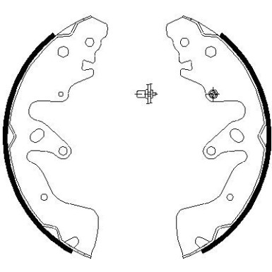 91068700 Bremsbackensatz