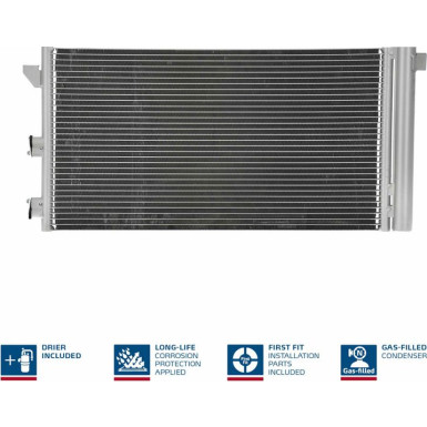 94670 Kondensator, Klimaanlage ** FIRST FIT **