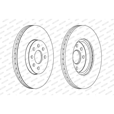 Ferodo Bremsscheibe PREMIER Coat+ disc DDF1236C