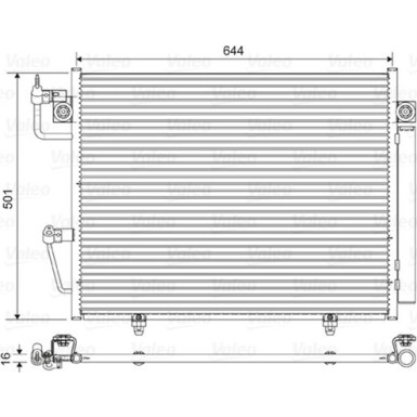 Valeo | Kondensator, Klimaanlage | 822620