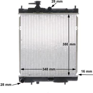 Mahle | Kühler, Motorkühlung | CR 844 000S