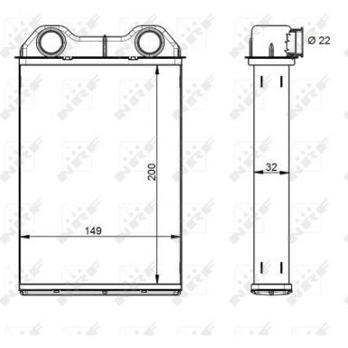 54341 Wärmetauscher, Innenraumheizung