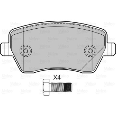 601641 Bremsbelagsatz, Scheibenbremse