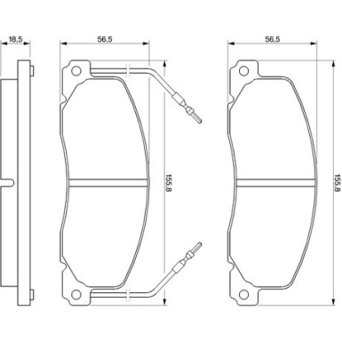 0 986 460 946 Bremsbelagsatz, Scheibenbremse 0 986 460 946 Bremsbelagsatz, Scheibenbremse