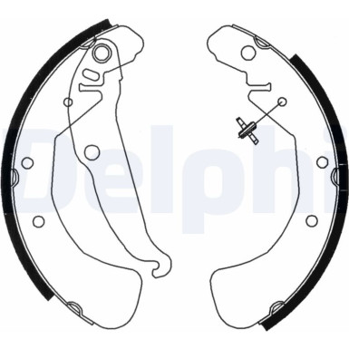 LS1829 Bremsbackensatz, Feststellbremse